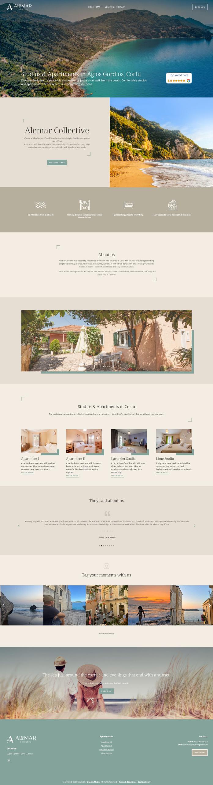 Κατασκευή Ιστοσελίδας Τουριστικού Καταλύματος